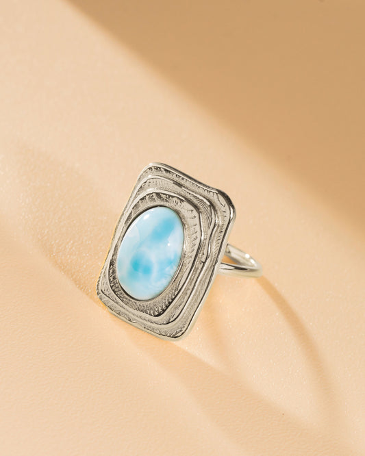 Soleil Larimar Ring